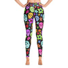 Multi Color Skull Print Yoga Leggings