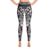 Black Skull Printed Yoga Leggings