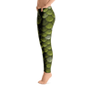 Limited Edition Forest Green Fish Scale Printed Leggings