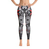 Skull Black Printed All Over Leggings