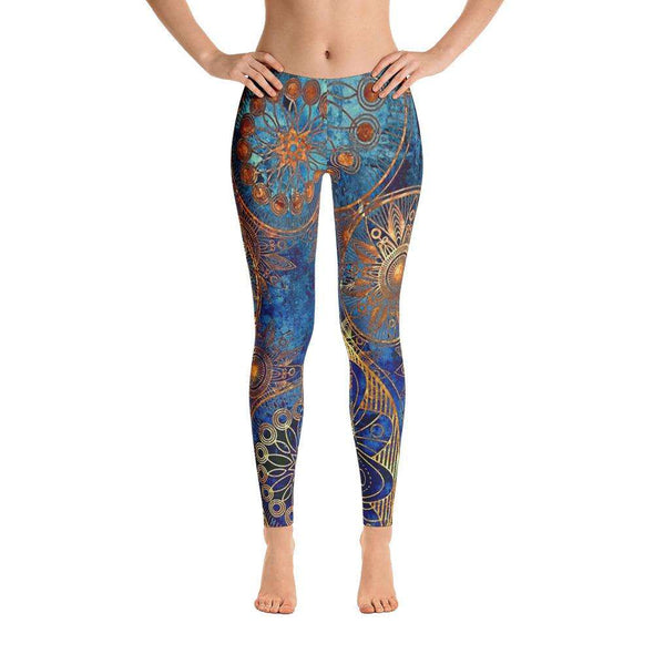 Blue Print All Over Leggings