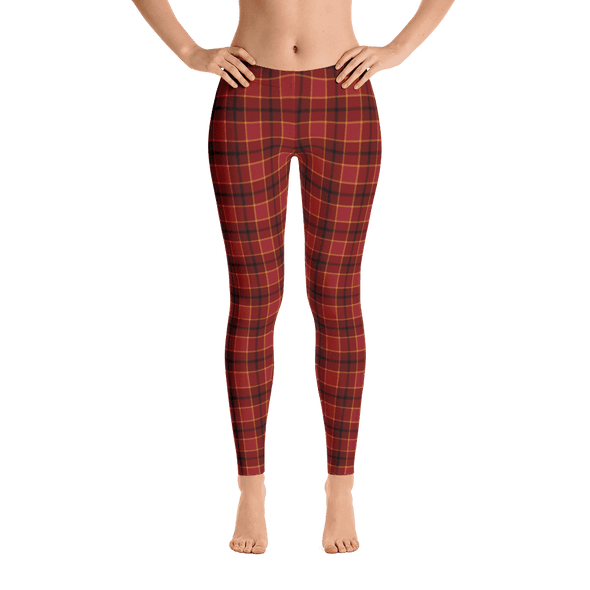 Limited Edition Red Check Print Leggings