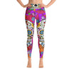 Floral Skull Print Yoga Leggings