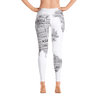 Limited Edition World Map Black & White Printed Leggings