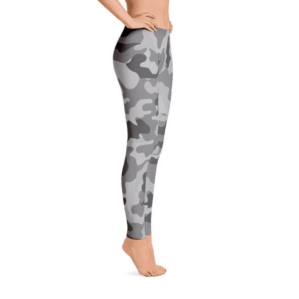 Limited Edition Grey Camouflage Printed Leggings