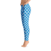 Limited Edition Blue Fish Scale Printed Leggings