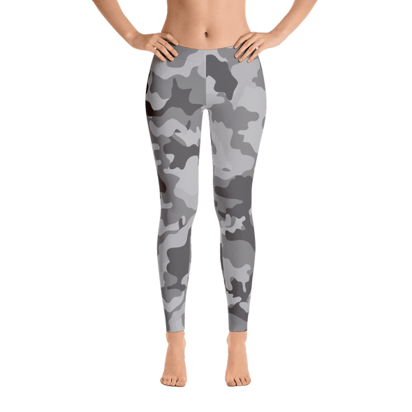 Limited Edition Grey Camouflage Printed Leggings