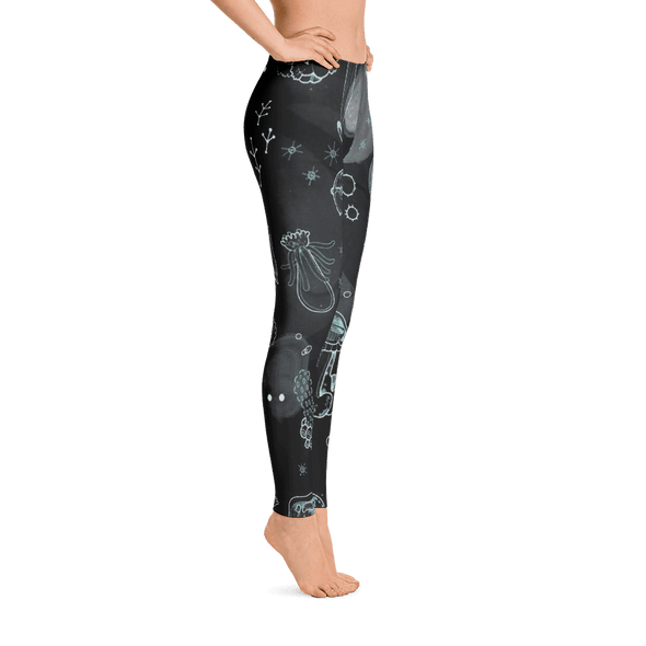 Limited Edition Blue Over All Printed Leggings