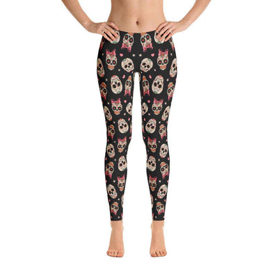 Skull Printed Over All Legging