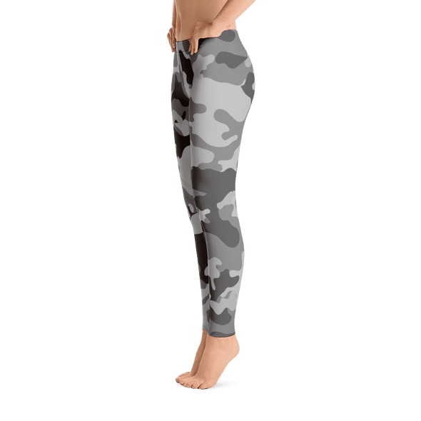 Limited Edition Grey Camouflage Printed Leggings