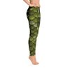 Limited Edition Forest Green Fish Scale Printed Leggings