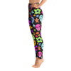 Multi Color Skull Print Yoga Leggings