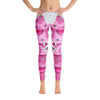 Pink Skull Over All Print Leggings