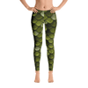 Limited Edition Forest Green Fish Scale Printed Leggings