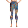 Blue Print Over All Yoga Leggings