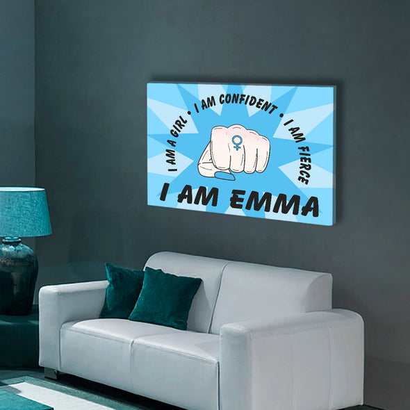 I Am Confident Girl Custom Wall Art
