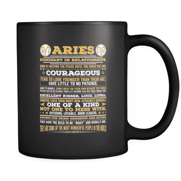 Aries Long Quote Mug