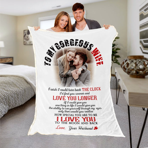 My Gorgeous Wife Personalized Blanket