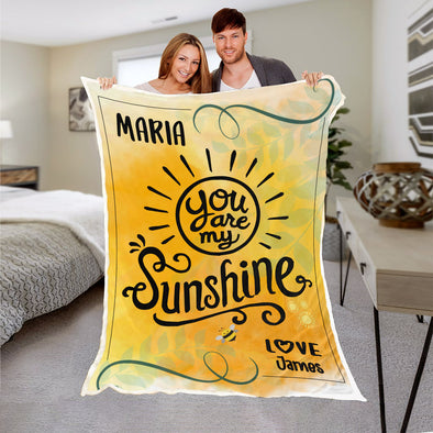 You Are My Sunshine Personalized Blanket