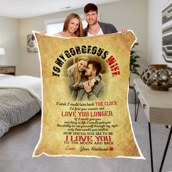 My Gorgeous Wife Personalized Blanket