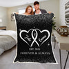 Couple Heart Personalized Blanket For The One Closest To Your Heart
