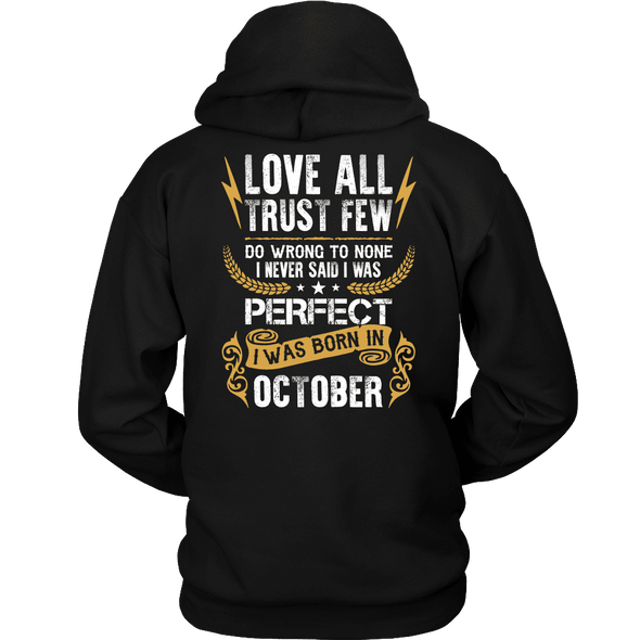 Limited Edition ***Love All Trust Few October Back Print*** Shirts & Hoodies