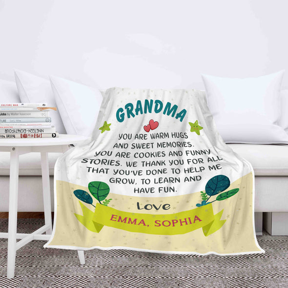You Are Warm Hugs And Sweet Memories For Grandma/Nana/Papa/Granny/Grandma With Grand Kids/Kids Name
