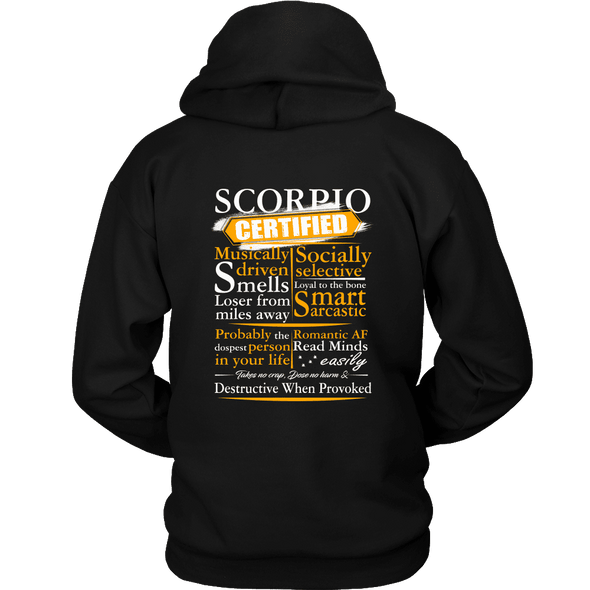 Limited Edition ***Scorpio Certified Back Print*** Shirts & Hoodies