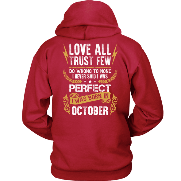 Limited Edition ***Love All Trust Few October Back Print*** Shirts & Hoodies