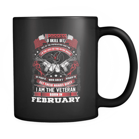Veteran Born In February Mug