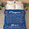 Custom Made Blanket ™ For Grandma/Nana/Papa Love From Grand Kids/Kids