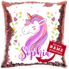 Personalized Custom Unicorn Pillow Sequin Pillow