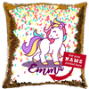 Rainbow Unicorn Reversible Mermaid Magic Sequins Pillow