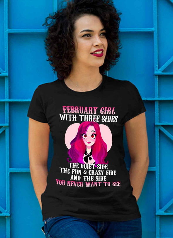 Limited Edition **January Girl With Three Sides Front Print** Shirts & Hoodies
