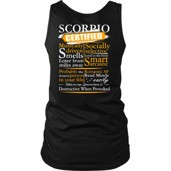 Limited Edition ***Scorpio Certified Back Print*** Shirts & Hoodies