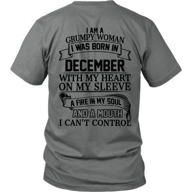 Limited Edition December Grumpy Women Black Back Print