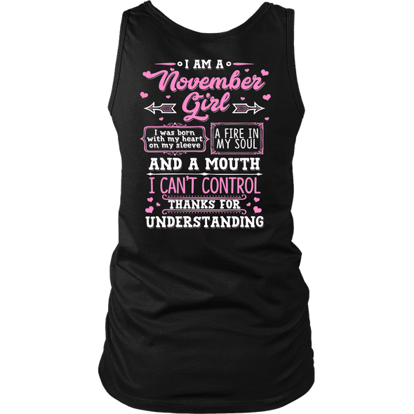 Limited Edition **November Girl With Heart On Sleeve*** Shirts & Hoodies