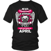 April Women Who Loves Pug Shirt, Hoodie & Tank