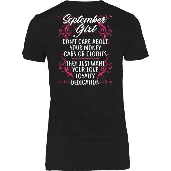 Limited Edition ***September Girl Don't Care About Money*** Shirts & Hoodies