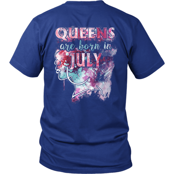 **Limited Edition** July Born Queen Back Print Shirt