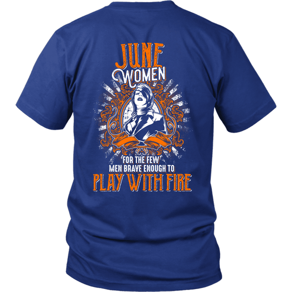 Limited Edition June Women Play With Fire Back Print Shirt