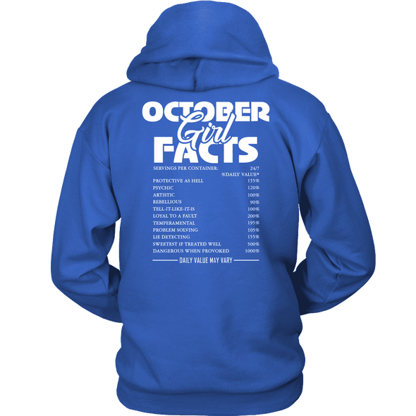 Limited Edition **October Girl Facts** Shirts & Hoodies