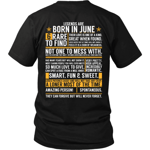 6 Rare Things To Find - Born In June Shirts