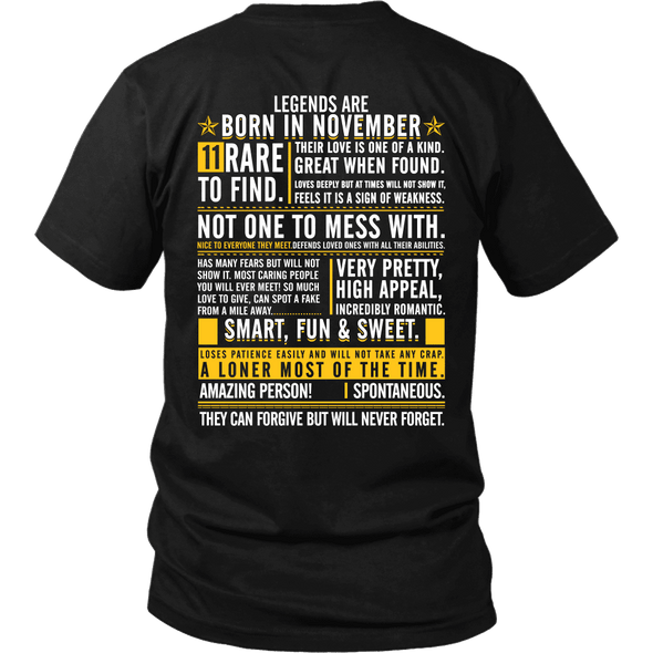 Legends Are Born In November ***Limited Edition Shirt***