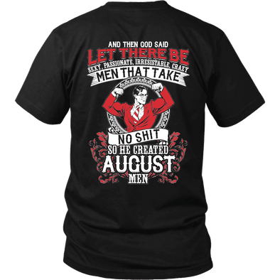 Limited Edition **God Created August Men** Shirts & Hoodies