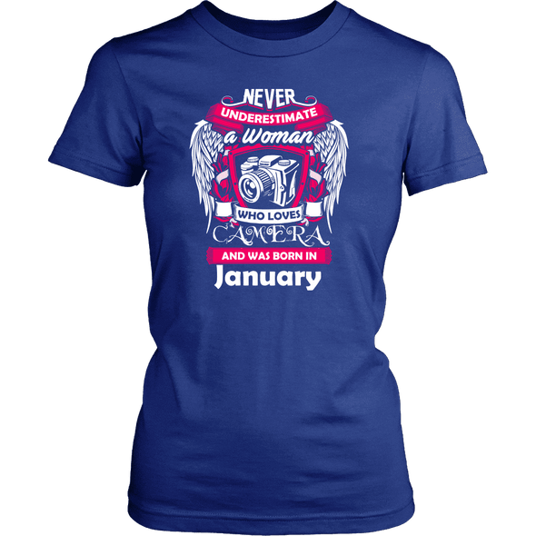 January Women Who Loves Camera - Shirt, Hoodie & Tank