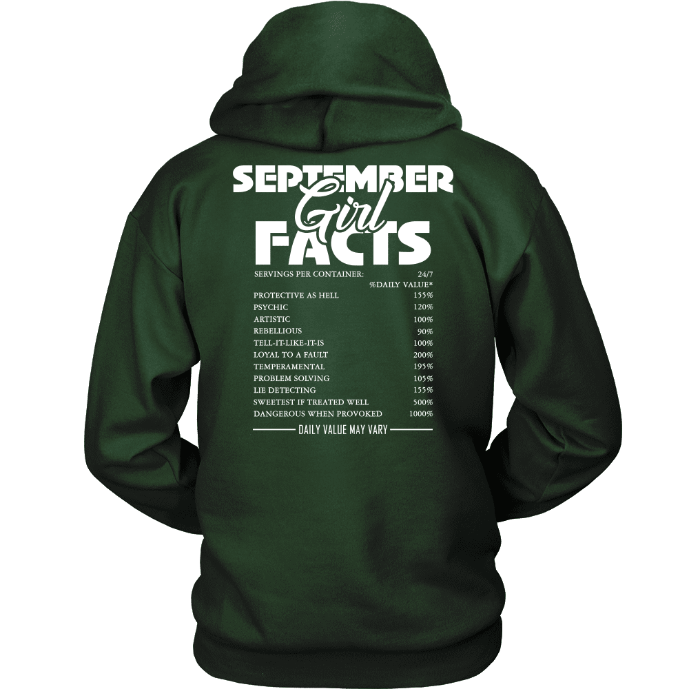 September shop girl hoodie