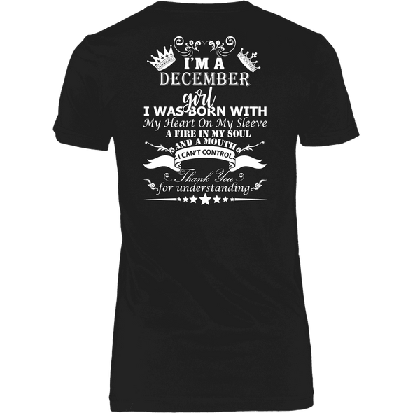 December Born Girl White Printed***Limited Edition*** Shirts