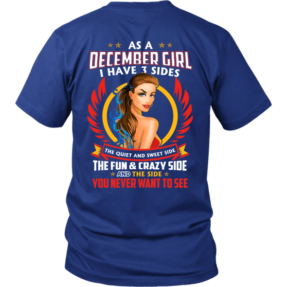 Limited Edition ***December Girl 3 - Sided*** Shirts & Hoodies
