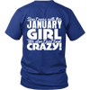 Limited Edition ***January Crazy Girl*** Shirts & Hoodies